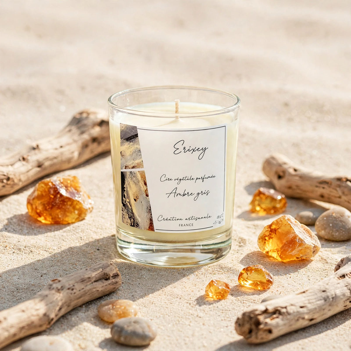 Scented candle 80 grs "Ambre gris"