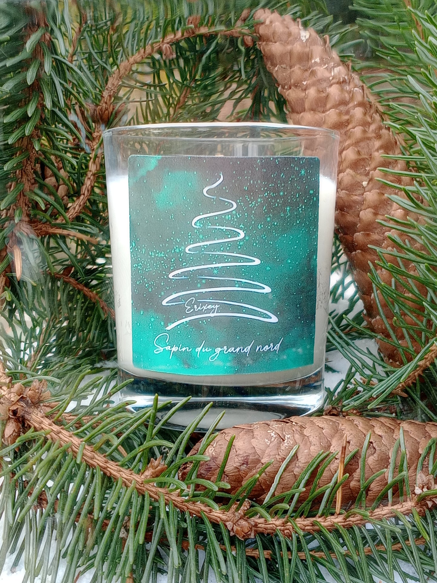 Bougie parfumée 80 grs " Sapin du grand nord "