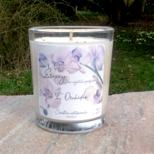 Bougie parfumée  80 grs " L'Orchidée "