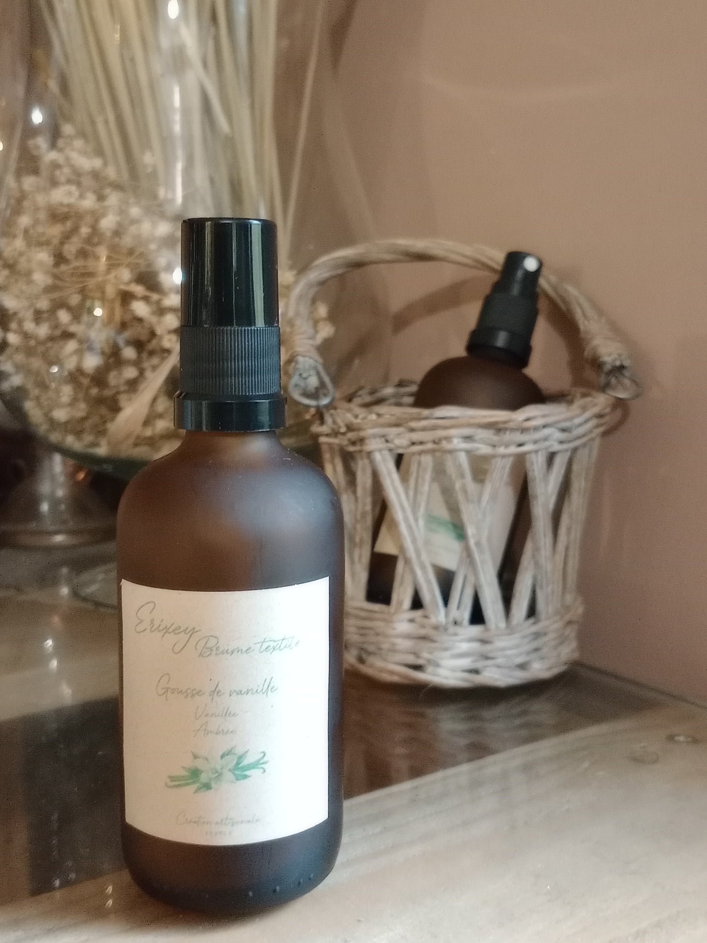 Brume textile parfumée Gousse de vanille