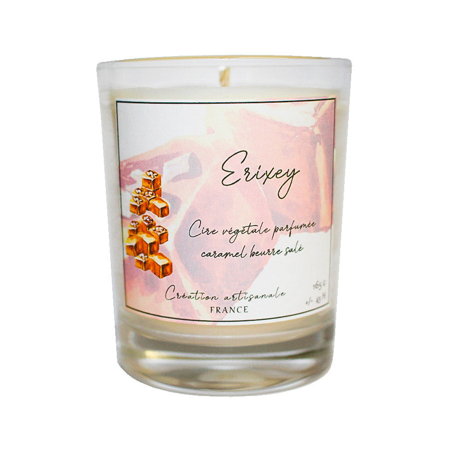 Bougie parfumée 80 grs  " Caramel beurre salé "