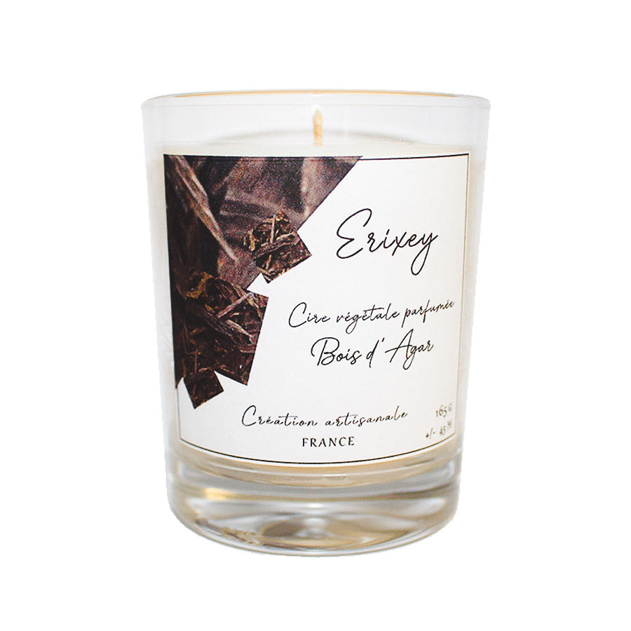Bougie parfumée  165 grs " Bois d' Agar "