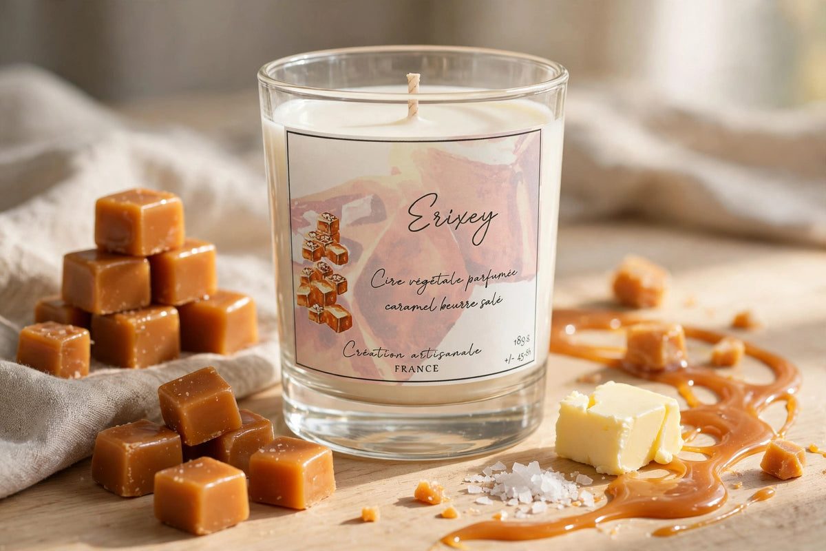 Scented candle 80 grs "Salted butter caramel"