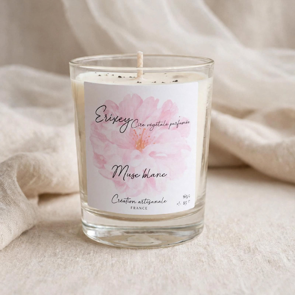 Bougie parfumée  165 grs " Musc blanc "