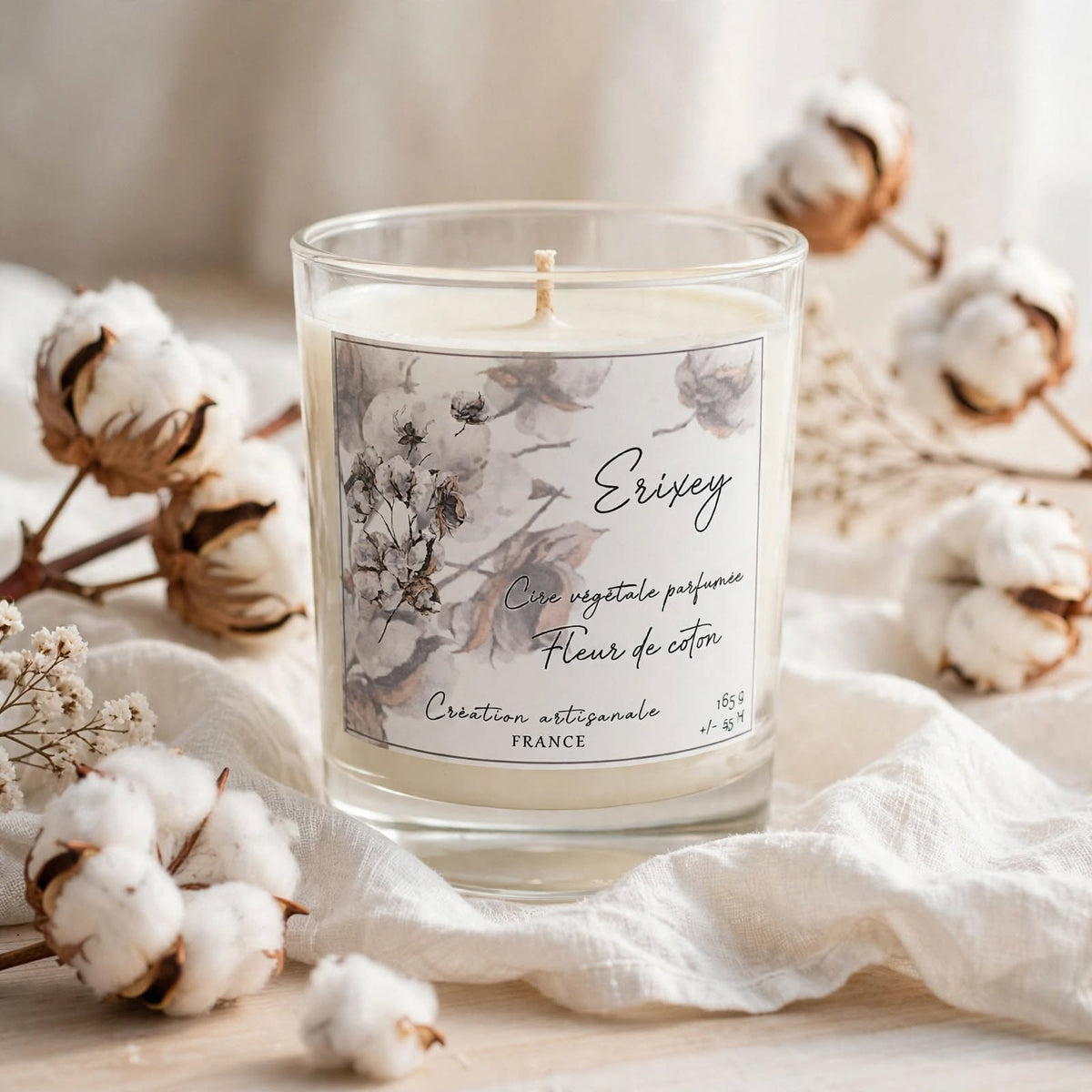 Scented candle 80 Grs "Cotton flower"