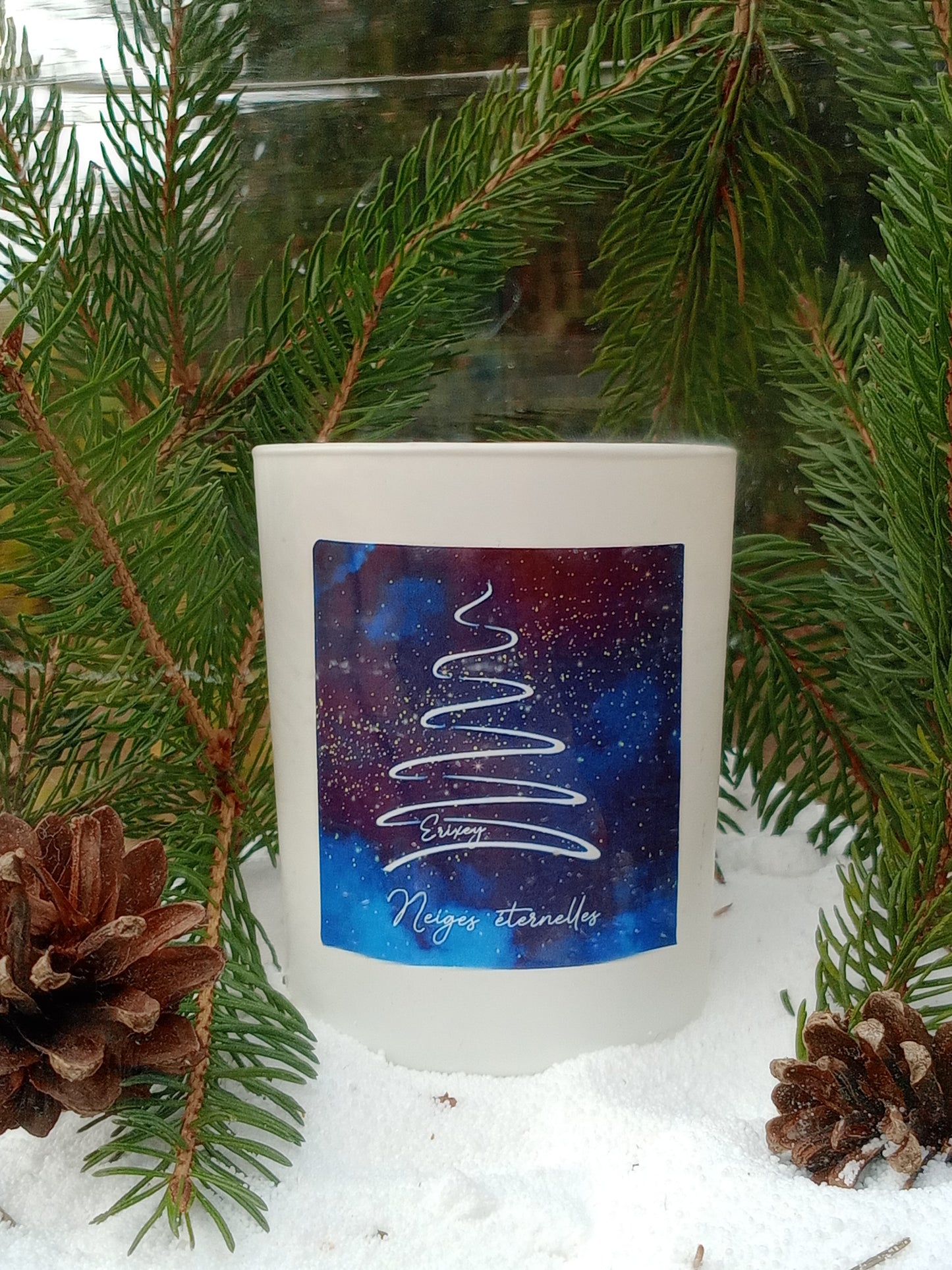 Christmas candle 190 grs "Eternal snows"