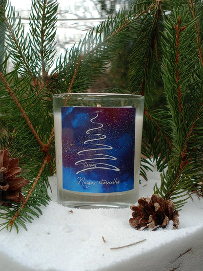 Bougie parfumée 80 grs " Neiges éternelles "