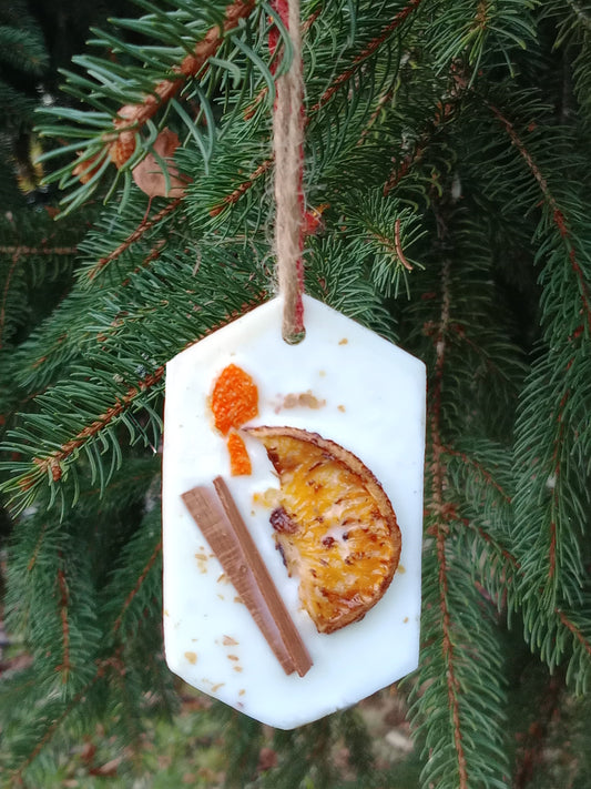 Suspension de Noël cannelle orange
