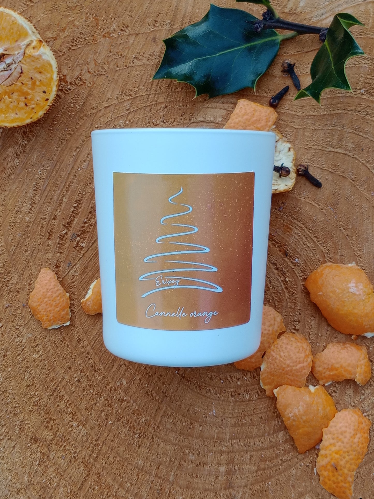 Christmas candle 190 grs "Orange cinnamon"